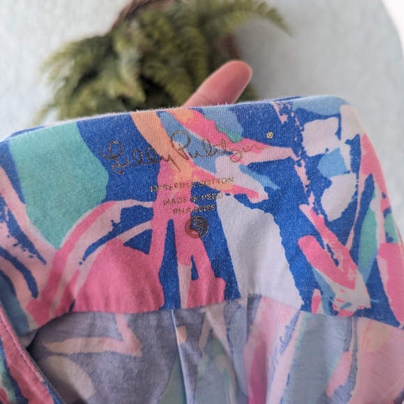 Lilly Pulitzer Dress Out‎ to Sea short sleeve size small 20417 - Picture 2 of 4